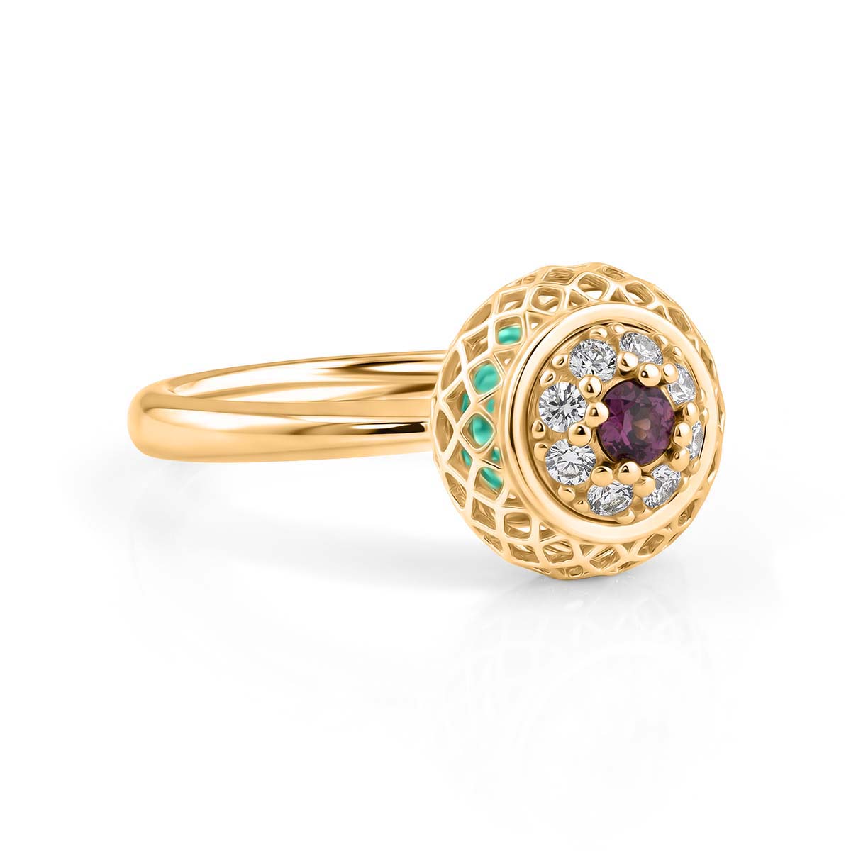 Peridot Ring in Yellow Gold Plated Sterling Silver 2.32 Ct. 8180272 4
