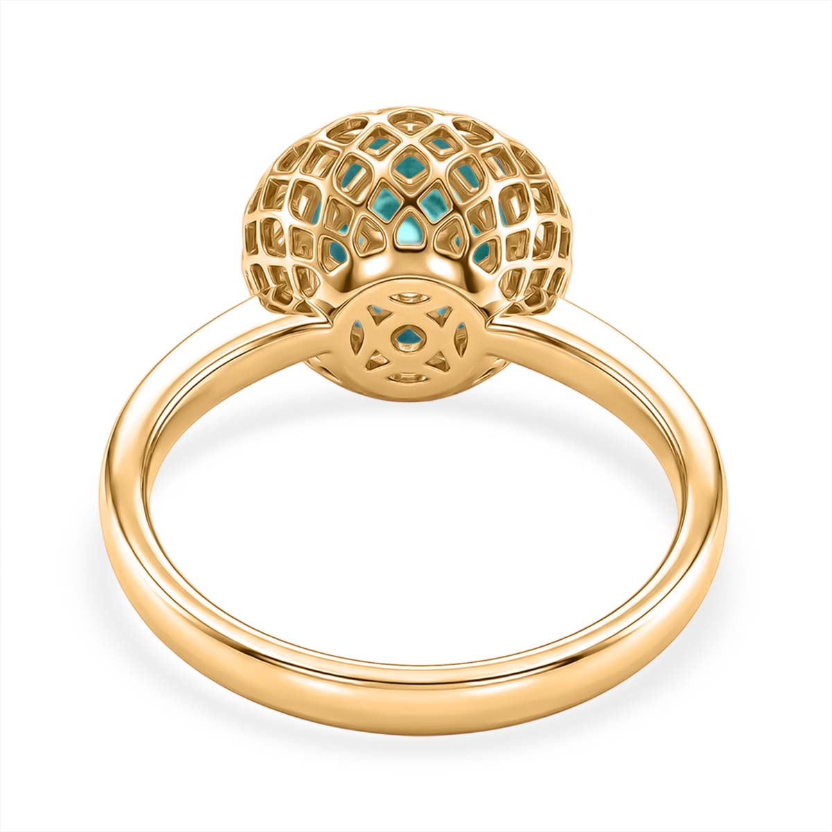 Peridot Ring in Yellow Gold Plated Sterling Silver 2.32 Ct. 8180272 5