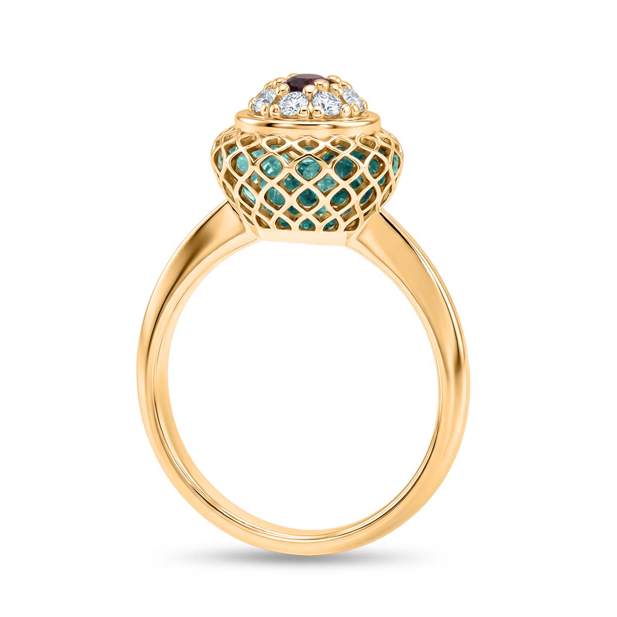 Peridot Ring in Yellow Gold Plated Sterling Silver 2.32 Ct. 8180272 6