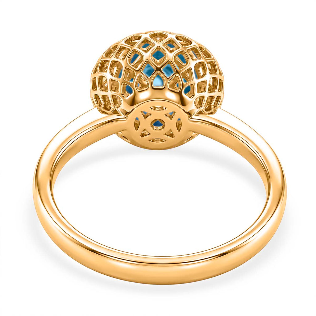 Blue Apatite Ring in Yellow Gold Plated Sterling Silver 2.32 Ct._8180300_5