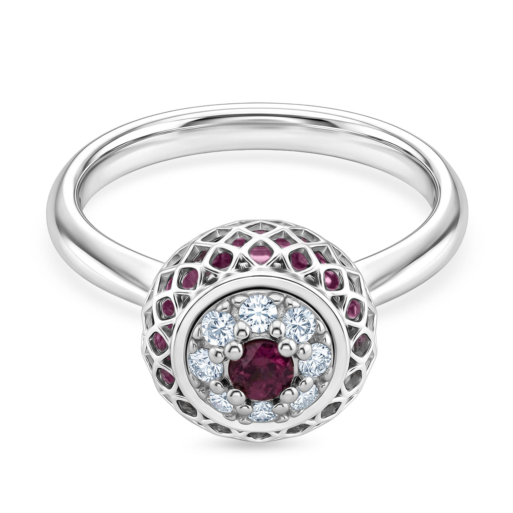Pink Spinel Ring in Rhodium Overlay Sterling Silver 2.32 Ct._8180302