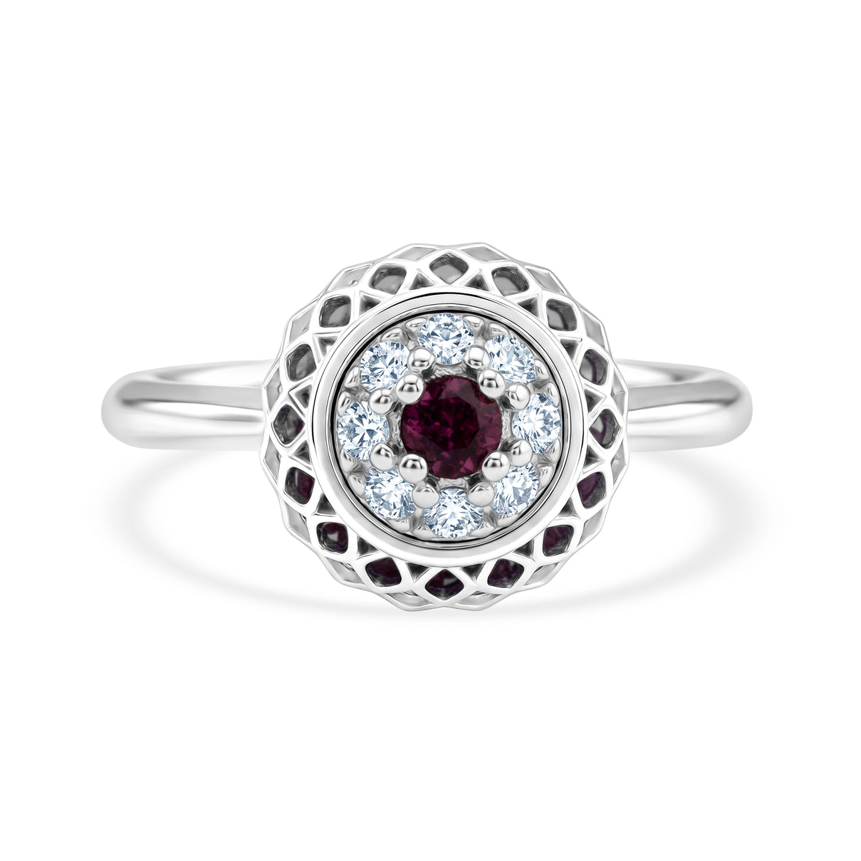 Pink Spinel Ring in Rhodium Overlay Sterling Silver 2.32 Ct. 8180302 3