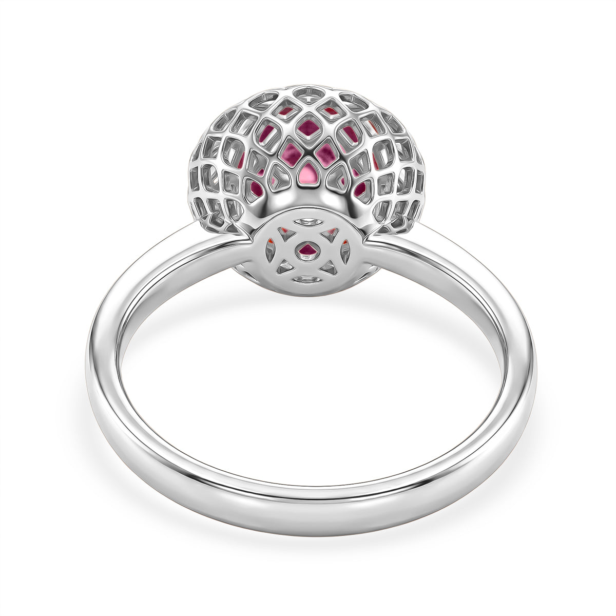 Pink Spinel Ring in Rhodium Overlay Sterling Silver 2.32 Ct. 8180302 5