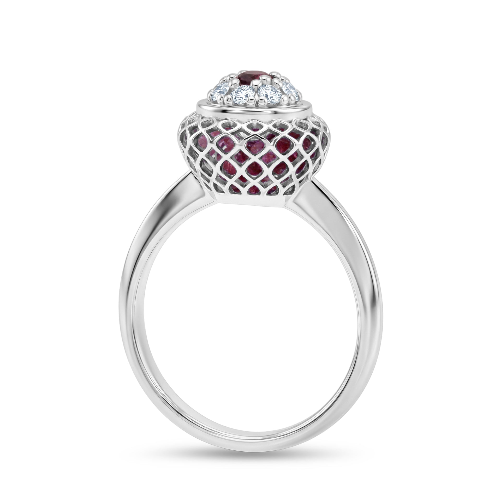 Pink Spinel Ring in Rhodium Overlay Sterling Silver 2.32 Ct. 8180302 6