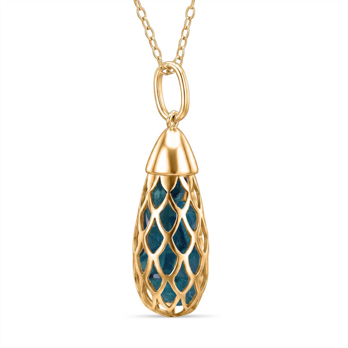 Blue Apatite Pendant Sterling Silver  1.500  Ct. 8180626 0