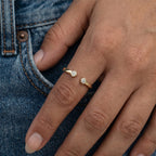 Luxuriant - Lab Grown Diamond (SI/G-H) Band Ring in 18K Vermeil Yellow Gold Plated Sterling Silver_8181045_1