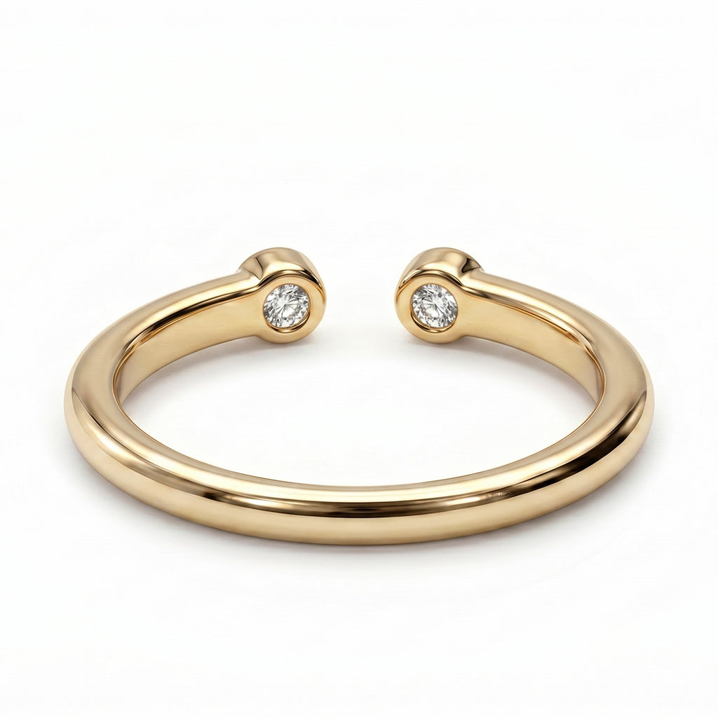 Luxuriant - Lab Grown Diamond (SI/G-H) Band Ring in 18K Vermeil Yellow Gold Plated Sterling Silver_8181045_6