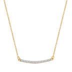 Luxuriant Diamond Lab Grown Diamond Necklace (Size - 20) in 18K Vermeil Yellow Gold Plated Sterling Silver_8181114