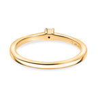 Luxuriant SI-G/H Lab Grown Diamond Solitaire Band Ring in 18K Vermeil Yellow Gold Plated Sterling Silver_8181128_4