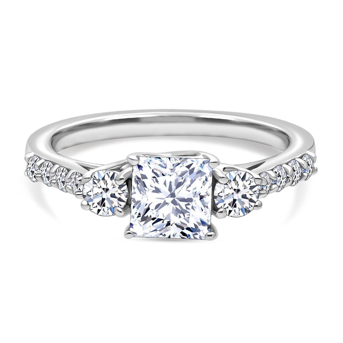 LUXURIANT 1.50 Ct. Lab Grown Diamond Ring in 950 Platinum IGI Certified (VS-EF) 8181621 0