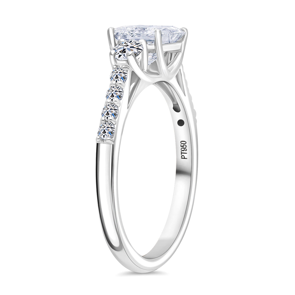 LUXURIANT 1.50 Ct. Lab Grown Diamond Ring in 950 Platinum IGI Certified (VS-EF) 8181621 3