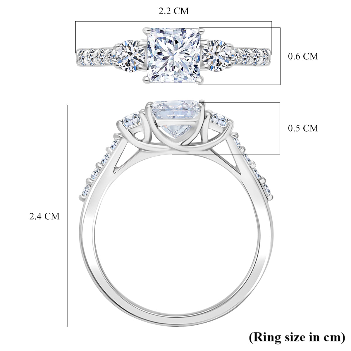 LUXURIANT 1.50 Ct. Lab Grown Diamond Ring in 950 Platinum IGI Certified (VS-EF) 8181621 5