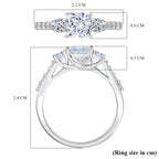 Luxuriant - 950 Platinum IGI Certified (VS-EF) Lab Grown Diamond Ring 1.50 Ct._8181621_4