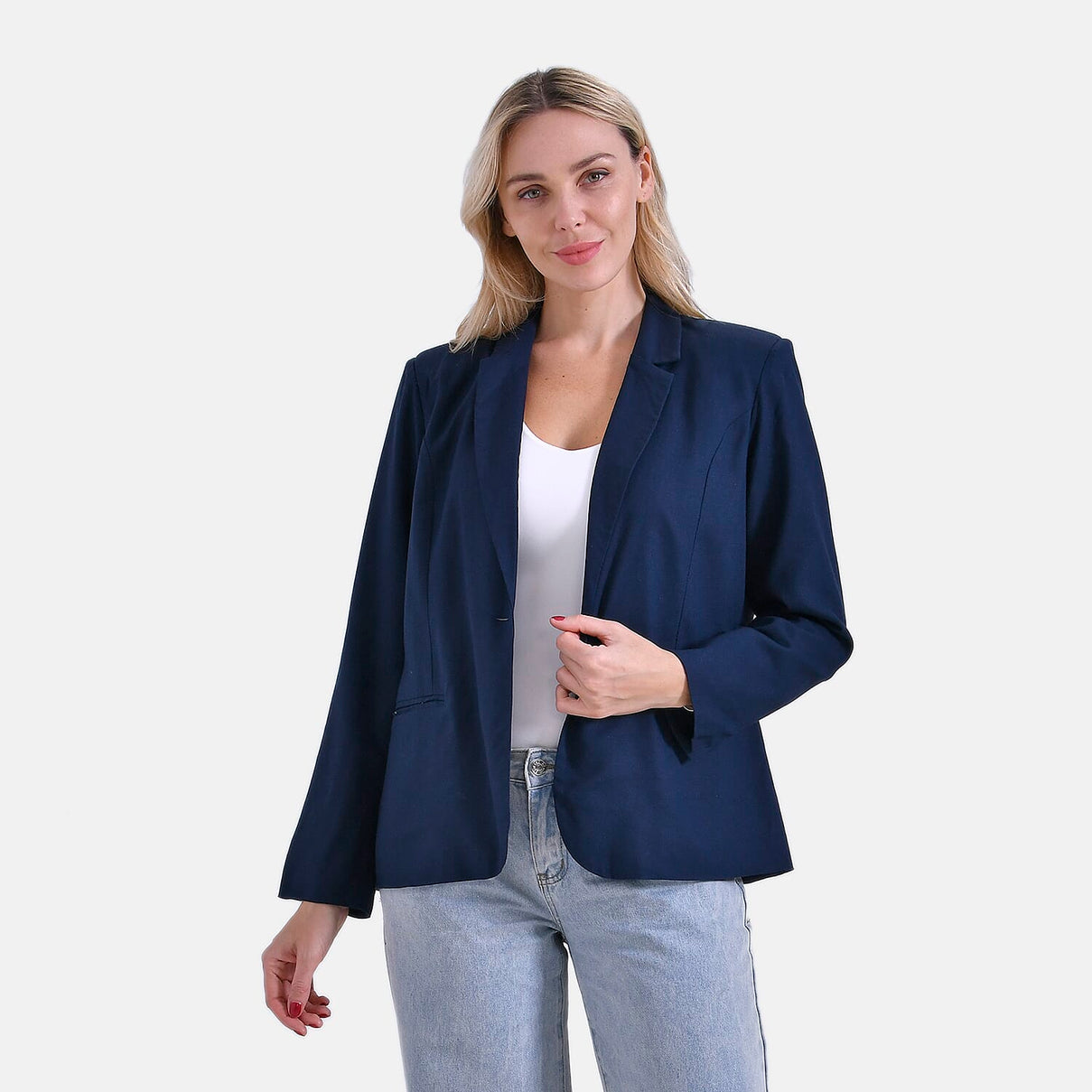 La Marey Classic Linen Blend Blazer with Lapels 8181787 0