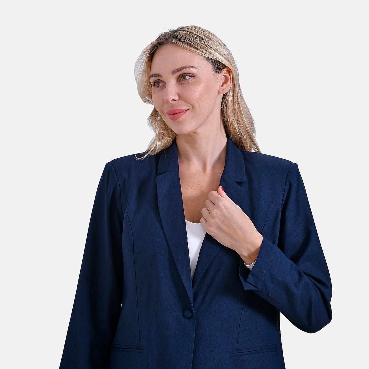 La Marey Classic Linen Blend Blazer with Lapels 8181787 4
