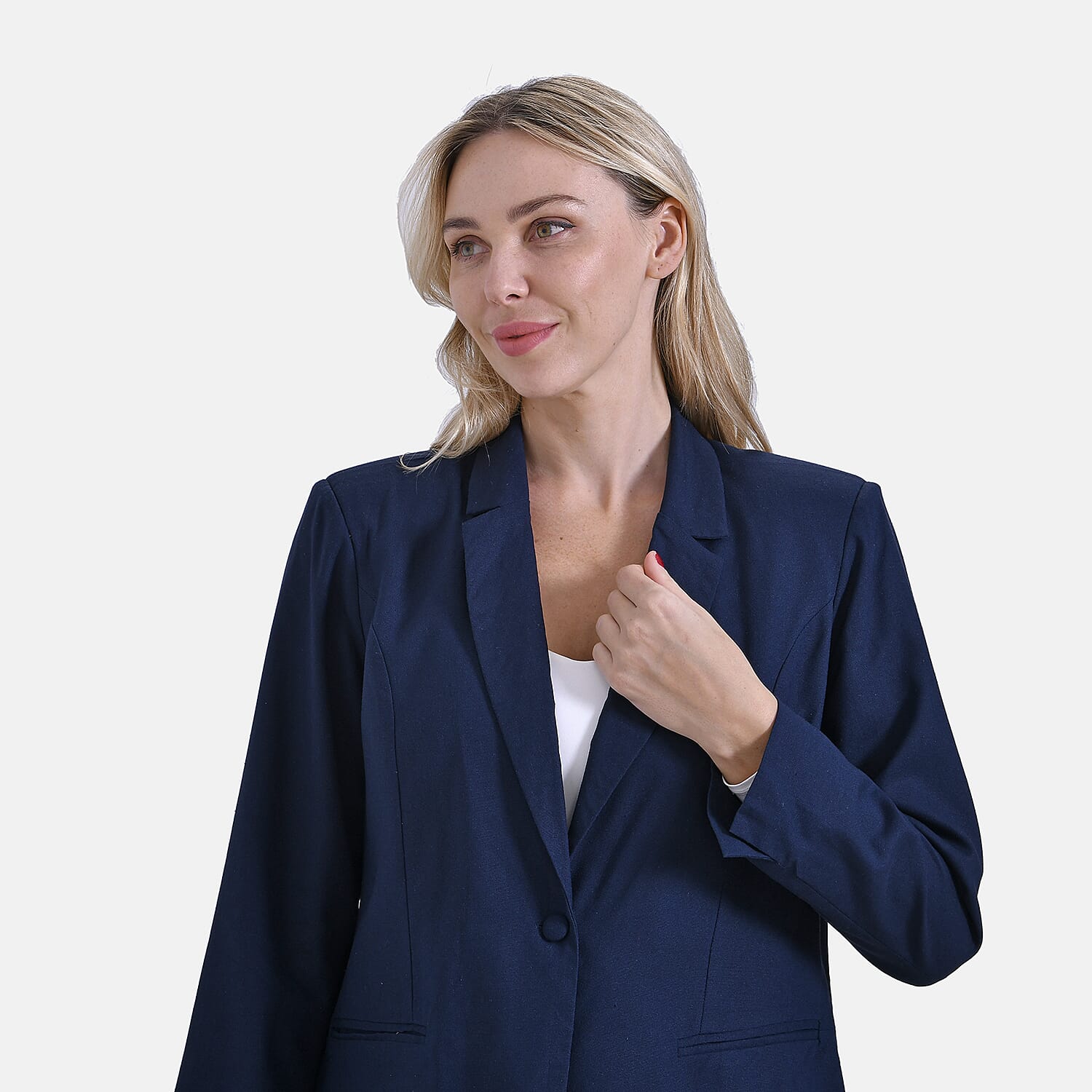 La Marey Classic Linen Blend Blazer with Lapels 8181787 4