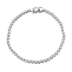 Luxuriant Lab Grown Diamond SI/GH Bracelet (Size - 7.5) in Rhodium Overlay Sterling Silver 2.00 Ct_8182814