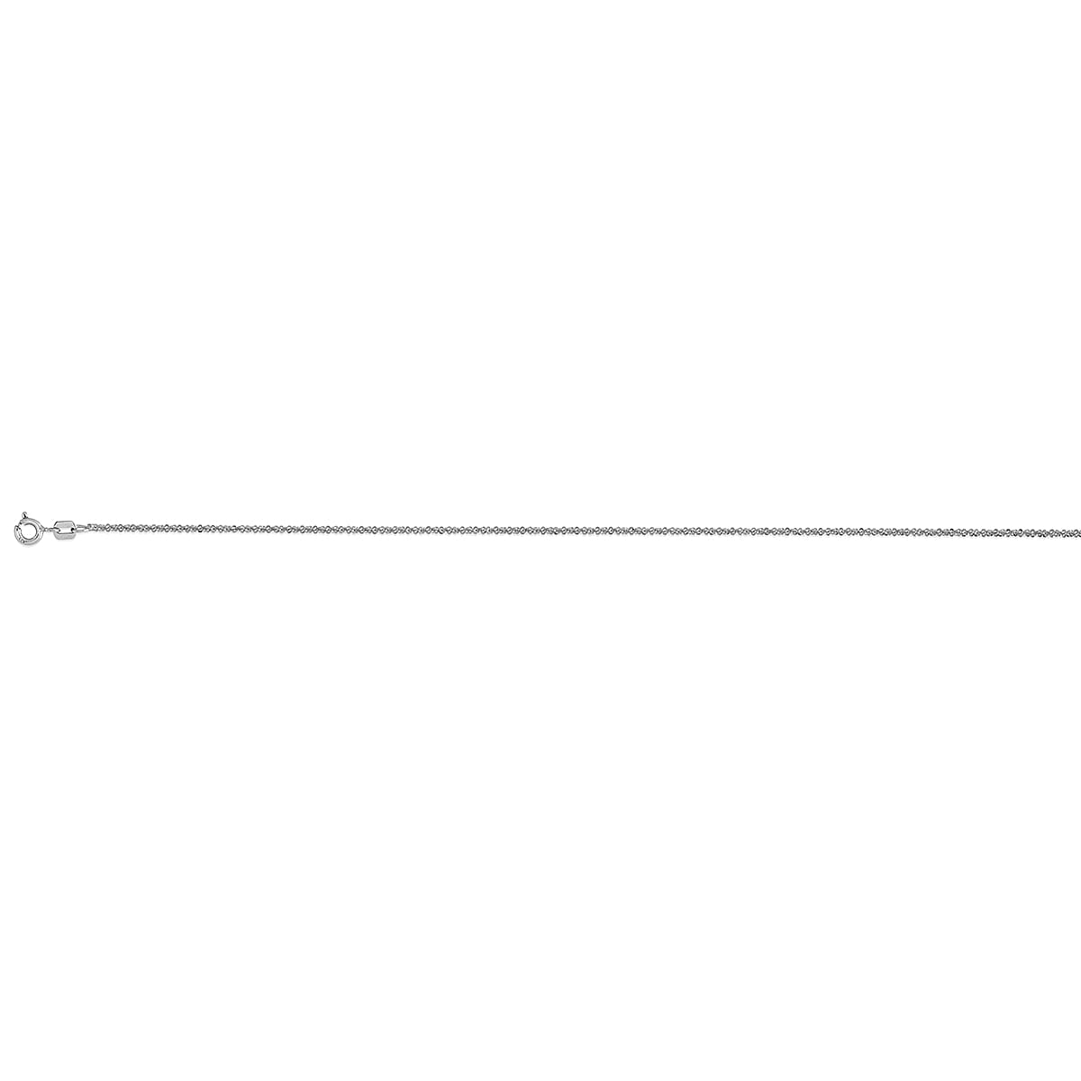 Italian - Rhodium Overlay Sterling Silver Rock Necklace (Size 30) with Spring Ring Clasp V32743603 0
