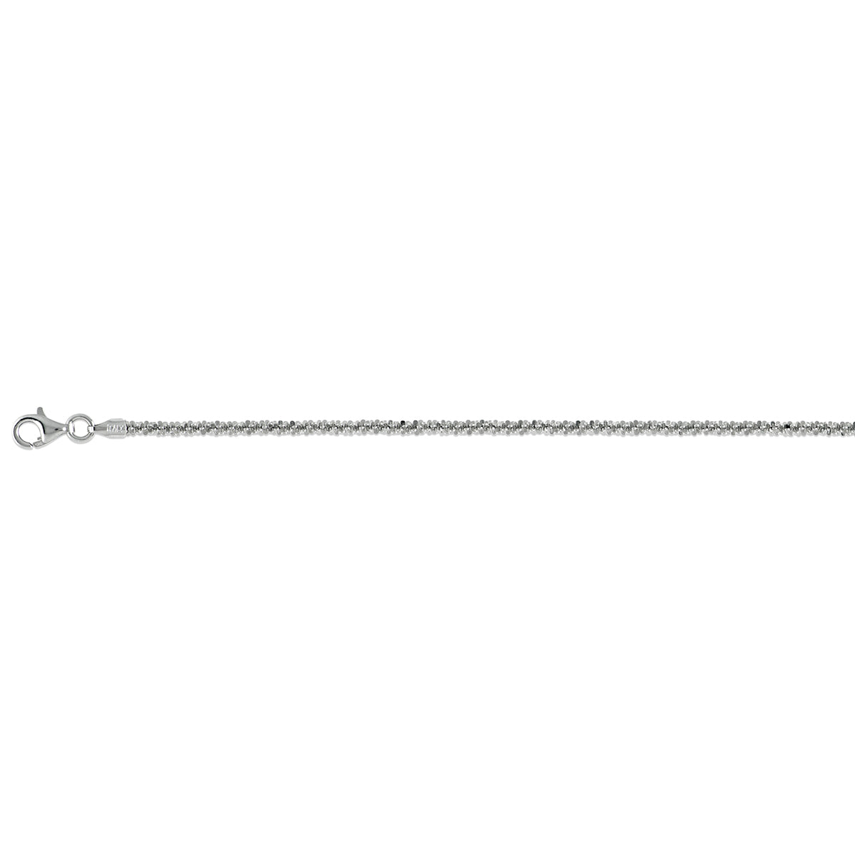 Vicenza Collection Rhodium Overlay Sterling Silver Bracelet (Size - 8) with Lobster Clasp V32666930 0