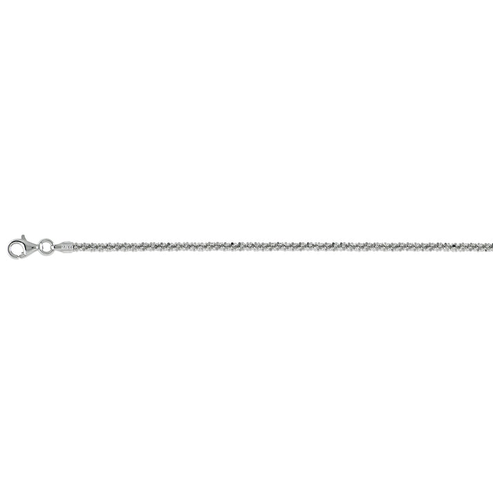 Vicenza Collection Rhodium Overlay Sterling Silver Bracelet (Size - 8) with Lobster Clasp V32726094 1