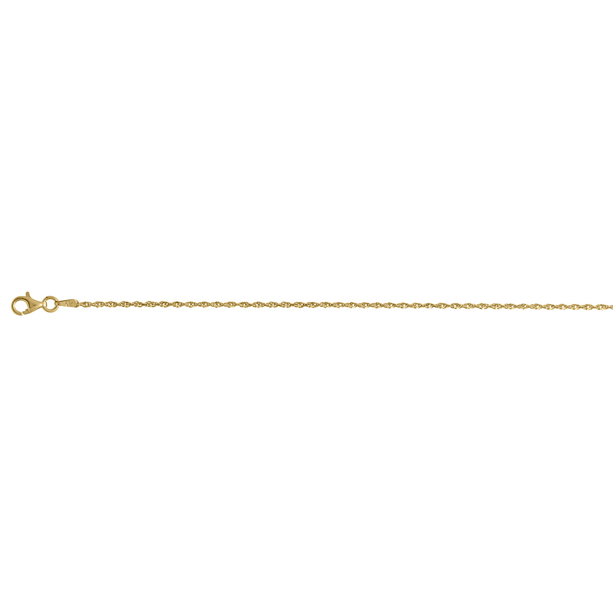 Vicenza Collection Sterling Silver 1.2MM Singapore Chain (Size - 24) with Spring Ring Clasp in Yellow Gold Plating V32527369 0