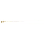 Italian Made- Yellow Gold Plated Sterling Silver Chain (Size - 24) with Spring Ring Clasp_8183882