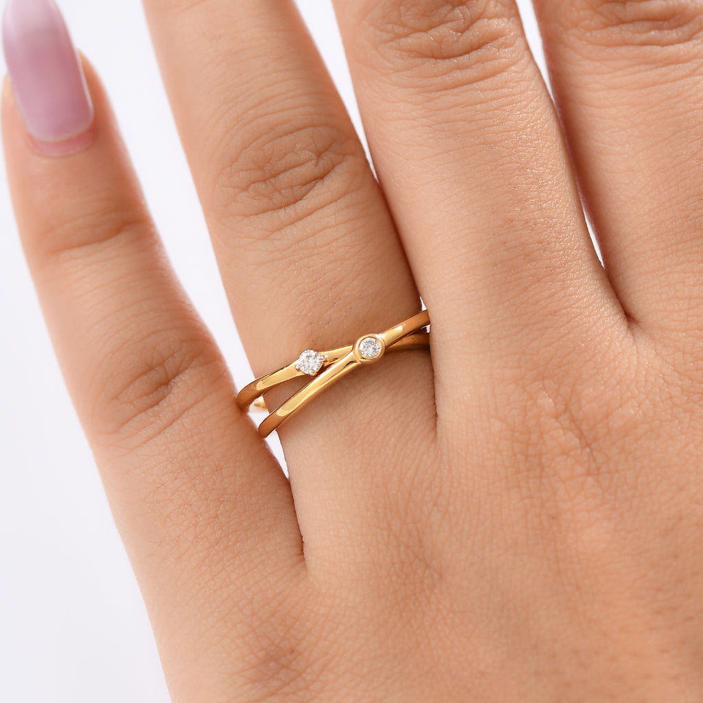 Luxuriant - Lab Grown Diamond (SI-G/H) Ring in 18K Vermeil Yellow Gold Plated Sterling Silver_8186477_2