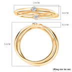 Luxuriant - Lab Grown Diamond (SI-G/H) Ring in 18K Vermeil Yellow Gold Plated Sterling Silver_8186477_5