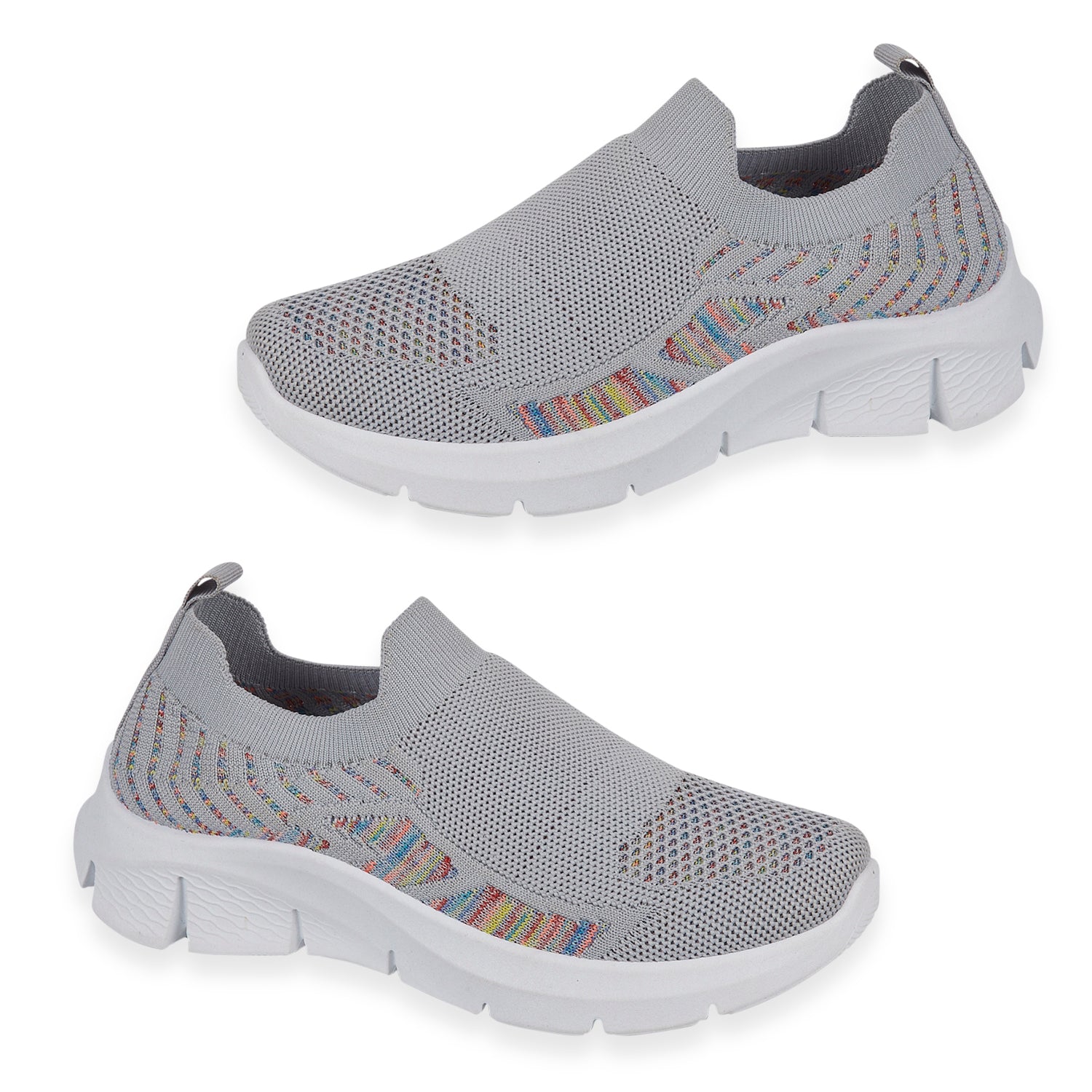 Urban Jacks Ladies Limoncello Fly Knitted Slip-On Shoe (Size 7) - Grey V32516190 0
