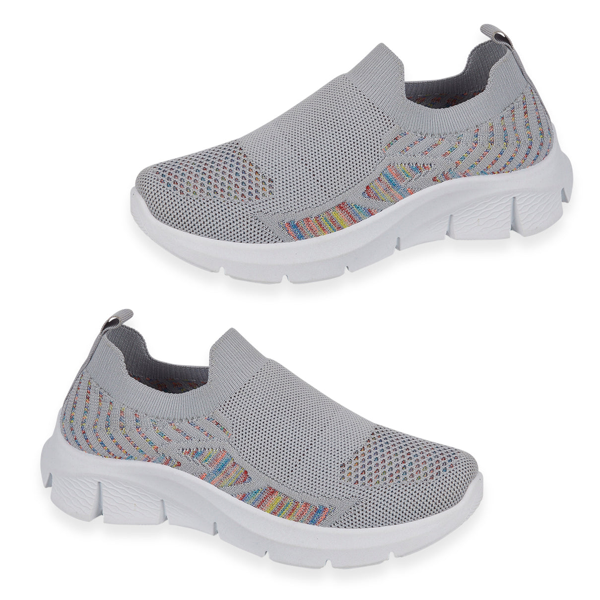 Urban Jacks Ladies Limoncello Fly Knitted Slip-On Shoe (Size 8) - Grey V32516615 0