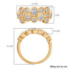 Designer Inspired - Luxuriant Lab Grown Diamond (SI/GH) Bubble Ring in 18K Vermeil Yellow Gold Sterling Silver 1.00 Ct._8188008_5