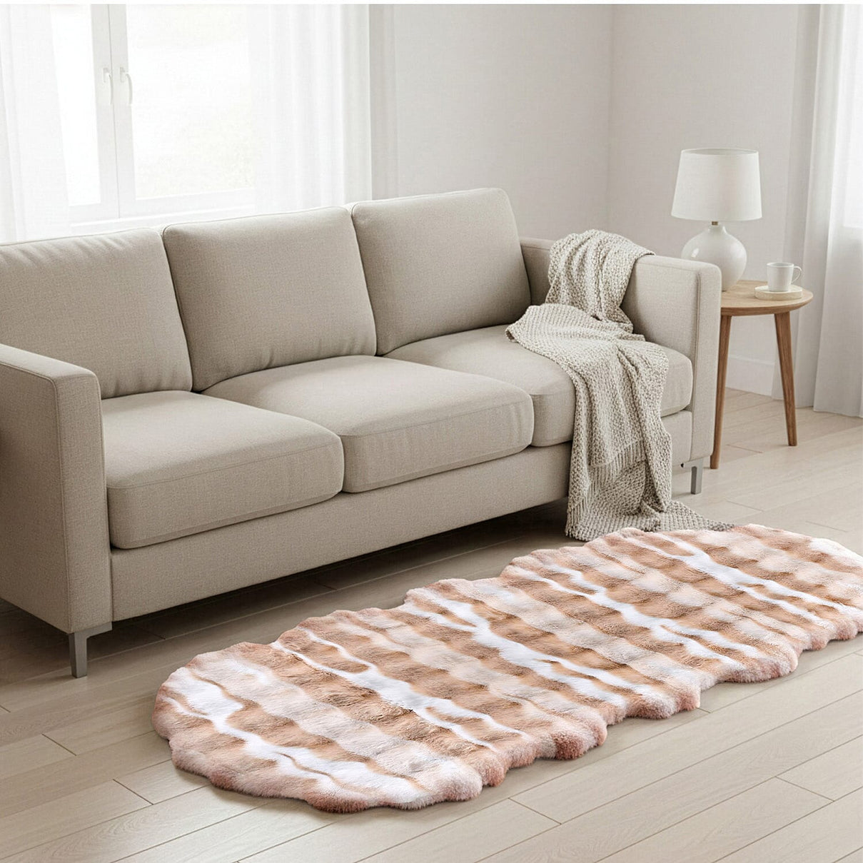 Homesmart Patterned Rug and Door Mat (Size 60x180 cm) - Beige 8188746 3