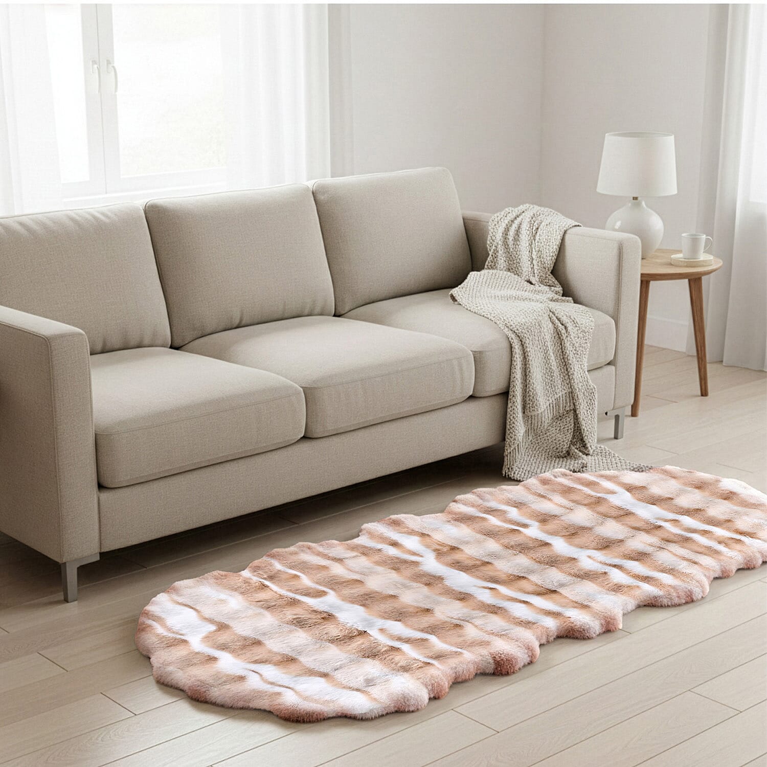 Homesmart Patterned Rug and Door Mat (Size 60x180 cm) - Beige 8188746 3