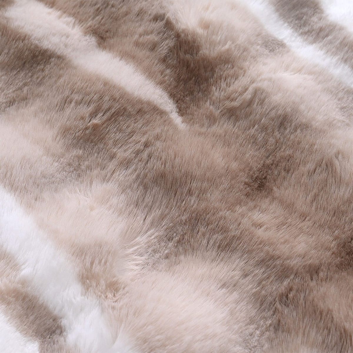 Luxury Collection - Bubble Faux Fur Print Rug with Foam Base (120cm Dia.) - Grey 8188757 4