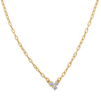 Luxuriant Diamond Lab Grown Diamond Necklace (Size - 18) in 18K Vermeil Yellow Gold Plated Sterling Silver_8189967