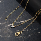Luxuriant Diamond Lab Grown Diamond Necklace (Size - 18) in 18K Vermeil Yellow Gold Plated Sterling Silver_8189967_1