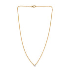 Luxuriant Diamond Lab Grown Diamond Necklace (Size - 18) in 18K Vermeil Yellow Gold Plated Sterling Silver_8189967_3