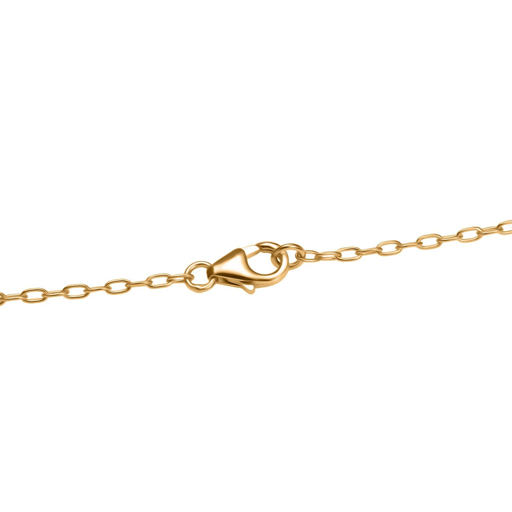 Luxuriant Diamond Lab Grown Diamond Necklace (Size - 18) in 18K Vermeil Yellow Gold Plated Sterling Silver_8189967_4