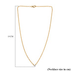 Luxuriant Diamond Lab Grown Diamond Necklace (Size - 18) in 18K Vermeil Yellow Gold Plated Sterling Silver_8189967_5
