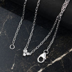 Luxuriant Diamond Lab Grown Diamond Necklace (Size - 18) in Rhodium Overlay Sterling Silver_8189968_1