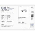 Luxuriant - 950 Platinum SGL Certified VS/EF Lab Grown Diamond 5 Stone Ring 2.00 Ct, Platinum Wt. 4.17 Gms._8190359_5
