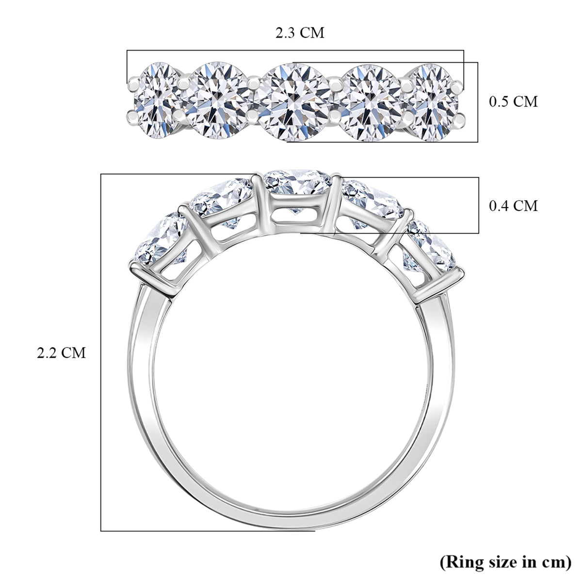 Luxuriant 950 Platinum SGL Certified Lab Grown Diamond (VS-EF) Ring 2.00 Ct. 8190359 8