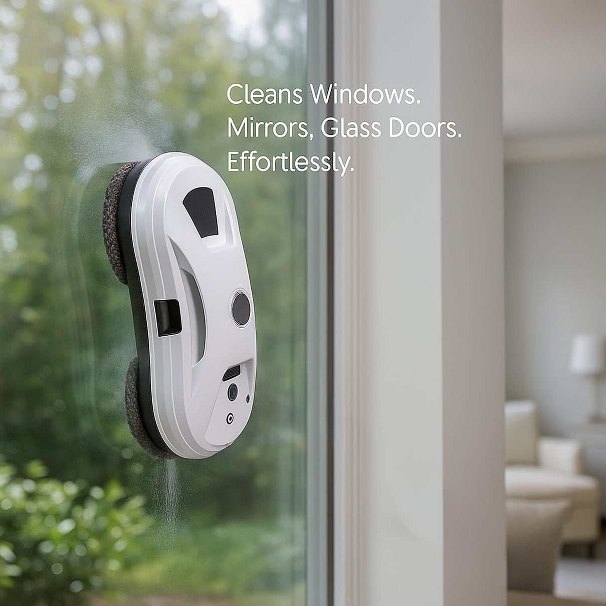 LOWEST EVER PRICE - RD1-11 Automatic Robotic Window Cleaner with Single Ultrasonic Water Spray Nozzle, 2800Pa Suction - Remote Control &amp; Safety Protection V32520377 3