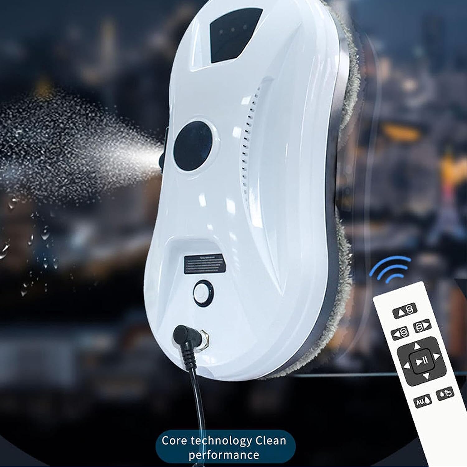 LOWEST EVER PRICE - RD1-11 Automatic Robotic Window Cleaner with Single Ultrasonic Water Spray Nozzle, 2800Pa Suction - Remote Control &amp; Safety Protection V32520377 7