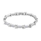 White Cubic Zirconia Bracelet (Size - 7)_8191587