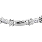 White Cubic Zirconia Bracelet (Size - 7)_8191587_2