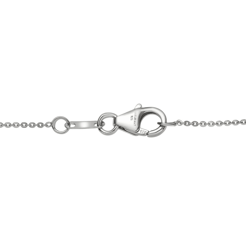 Luxuriant Lab Grown Diamond Heart Necklace (Size - 20) in Rhodium Overlay Sterling Silver 0.25 Ct._8192179_4