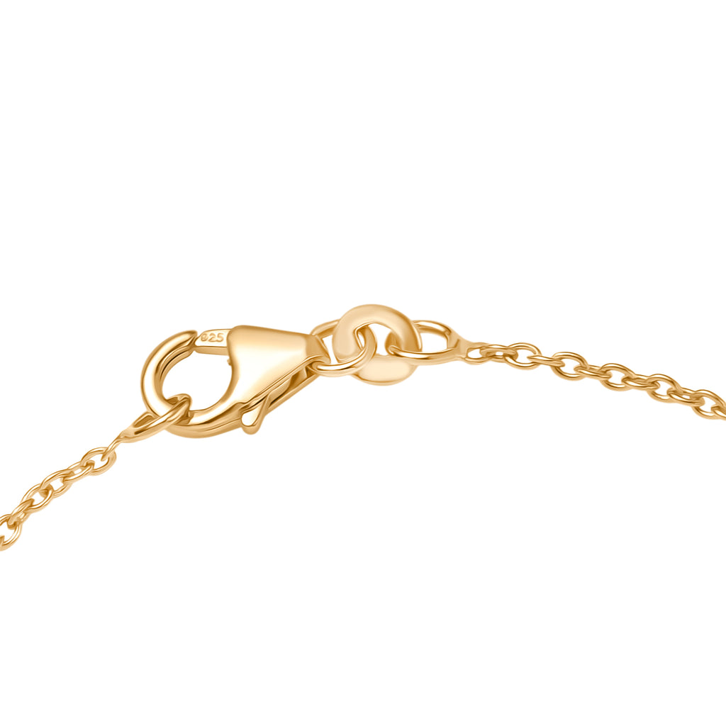 Luxuriant Lab Grown Diamond (SI-G/H) Infinity Bracelet (Size - 7.5) with Lobster Clasp in 18K Vermeil Yellow Gold Plated Sterling Silver_8192185_3