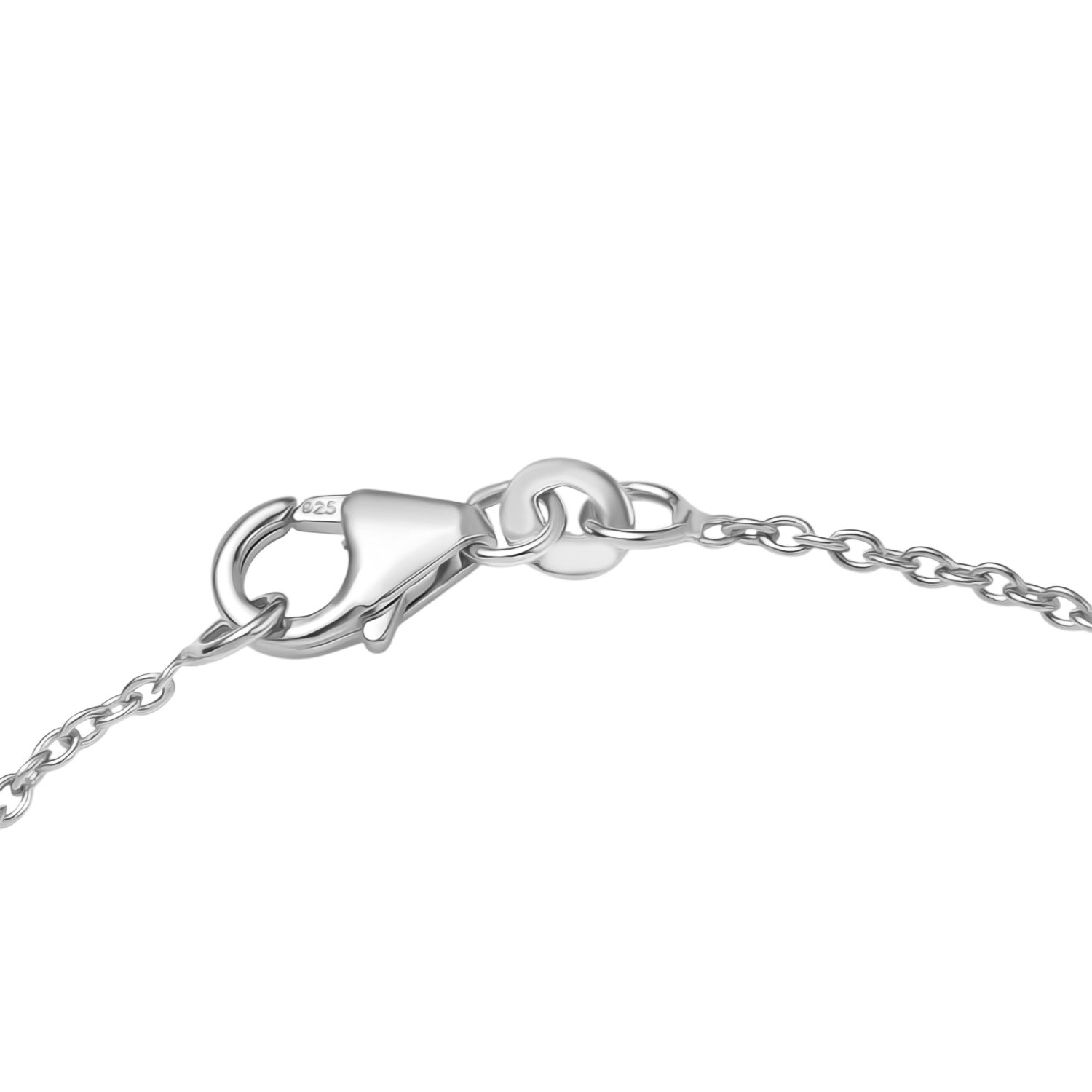 LUXURIANT Lab Grown Diamond Infinity Bracelet (Size - 7.5) with Lobster Clasp in Rhodium Overlay Sterling Silver (SI-G-H) 8192186 4
