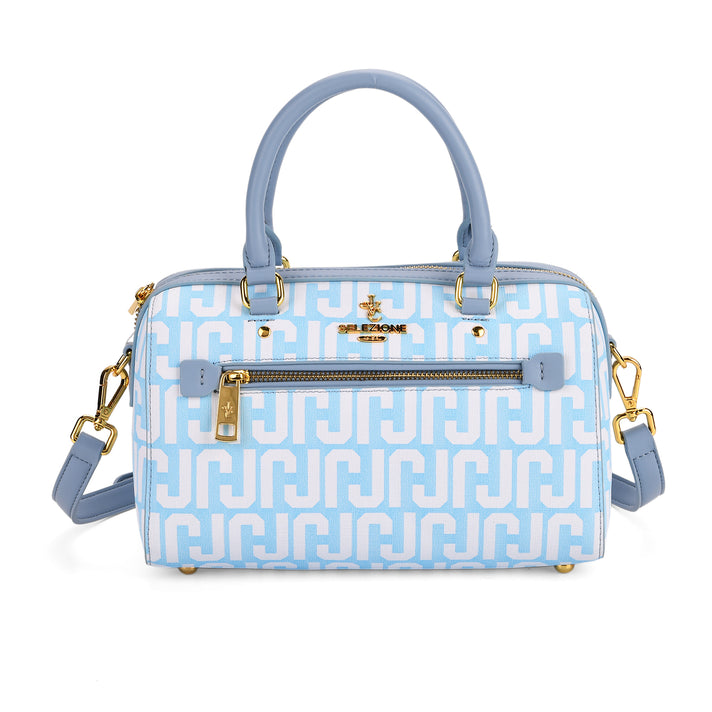 JVC-Style Logo Print Elegant Sling Bag with Detachable Shoulder Strap - Brown with Beige 8192539 1